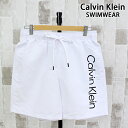 送料無料 Calvin Klein カルバンクライン CK ワンポイントロゴサーフパンツ ボードショーツ ショートパンツ 海パン 水着 メンズ スイムウェア お...