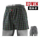 EDWIN エドウィン トランクス 前あき アズ as パンツ 前開き トランクスパンツ 柄パン ブランド メンズトランクス メンズパンツ メンズパンツ下着 おしゃれ 綿 かわいい シンプル 部屋着 男性下着 紳士下着 メンズ下着パンツ アンダーウェア 男性用 メンズ 紳士 男性 下着