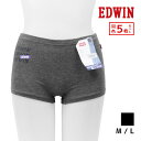 【クーポン10%OFF】送料無料 同色5枚セット EDWIN エドウィン 1分丈 ショーツ アズ as | パンツ レディース パンティー ボクサーパンツ ティ...