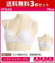 送料無料3枚セット ジュニアレディース Hijuni ハイジュニ 総レース L字超ソフトワイヤーブラジャー アツギ ATSUGI ガールズ スポーツブラジャー ...