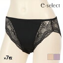 【クーポン10%OFF】送料無料 同色7枚セット e-select イーセレクト ショーツ ペアショーツ アツギ ATSUGI |パンツ パンティ パンティー レース レースショーツ レースパンツ レディースインナー 下着 女性下着パンツ レディースショーツ 可愛い