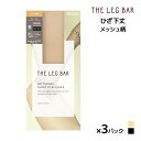 【クーポン10%OFF】同色3足セット ATSUGI THE LEG BAR アツギザレッグバー ひざ下丈 着圧 メッシュ柄 ストッキング アツギ ATSUGI...