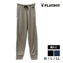 30%OFF PLAYBOY プレイボーイ フリース ジョガーパンツ ラウンジウェア RENOWNINX アツギ ATSUGI | スウェットパンツ 部屋着 ジ...