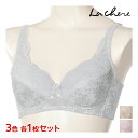 【クーポン10%OFF】3色1枚ずつ 送料無料3枚セット La chere ラシェール 段差レス ノンワイヤーブラジャー アツギ ATSUGI| ブラ ノンワイ...