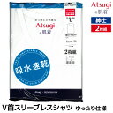 【クーポン10%OFF】ATSUGIの肌着 V首スリーブレスシャツ 2枚組 吸水速乾 インナー 男性 紳士 アツギ ATSUGI | スリーブレス ノースリーブ...