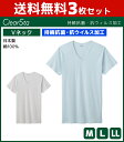 【クーポン10%OFF】3枚セット ClearSta クリアスタ 持続抗菌 抗ウイルス VネックTシャツ 半袖V首 グンゼ GUNZE 日本製 綿100%|メン...