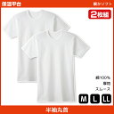 【クーポン10%OFF】保温平台 暖かソフト クルーネックTシャツ 半袖丸首 2枚組 グンゼ GUNZE 綿100% 防寒インナー 温感 | メンズ 男性 紳士...