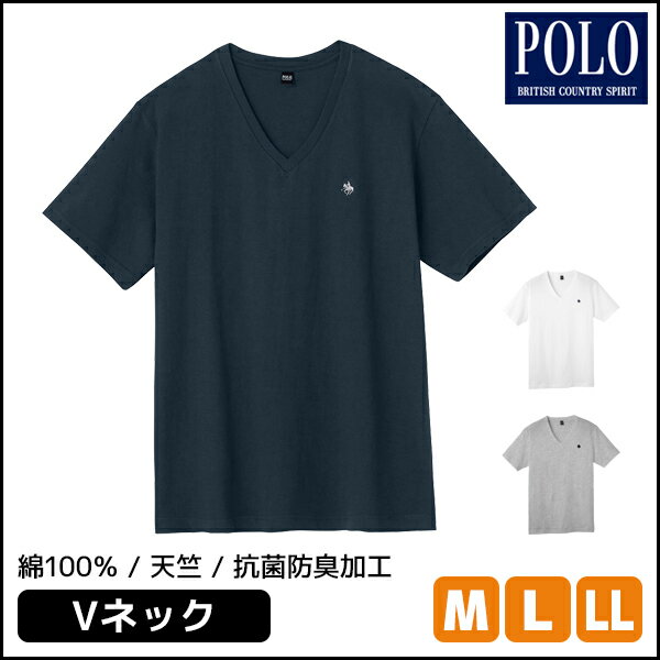 楽天モテ下着 楽天市場支店POLO ポロ VネックTシャツ 半袖 グンゼ GUNZE|メンズ 男性 インナー シャツ 肌着 下着 Vネック V首 tシャツ ブランド ティシャツ 綿100 ティーシャツ メンズインナーシャツ 男性肌着 紳士肌着 メンズtシャツ半袖 男性用下着 おしゃれ インナーシャツ 夏 メンズ肌着 男性下着