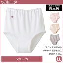 【クーポン10%OFF】快適工房 ショーツ 天引き LLサイズ 日本製 グンゼ GUNZE パンツ | 下着 肌着 インナー ショーツ パンツ 女性 婦人 レデ...