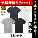4色1枚ずつ 送料無料4枚セット G.T.HAWKINS ホーキンス Tシャツ 綿100% グンゼ GUNZE | メンズ 男性 tシャツ インナー 半袖 半袖シャツ シャツ 半袖tシャツ クルーネック 丸首 メンズシャツ メンズインナー 丸首インナー メンズtシャツ 肌着 メンズ肌着 メンズインナーシャツ