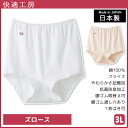快適工房 ズロース 3Lサイズ 大きいサイズ 綿100% 日本製 グンゼ GUNZE | 女性 レディース レディス 婦人 女性用 インナー 下着 肌着 パンティ ショーツ パンツ 小さいサイズ 大きいサイズ ブルマ ドロワーズ シニア パンティー ペチパンツ 介護 老人 ホームウエア 入院(4)
