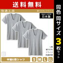 【5日限定エントリーで最大100%ポイントバック】送料無料 同色3枚セット 快適工房 半袖U首シャツ 日本製 インナー 肌着 グンゼ GUNZE | 男性 紳士...