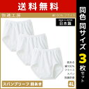 【クーポン10%OFF】送料無料 同色3枚セット 快適工房 スパンブリーフ 前あき 4Lサイズ 日本製 パンツ グンゼ GUNZE | メンズ 紳士 男性 イン...