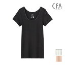 CFA やわらか保湿 2分袖インナー 半袖 インナー グンゼ GUNZE | 女性 下着 肌着 レディース レディースインナー 半袖インナー シャツ 2分袖 クルーネック 丸首 インナーシャツ 女性肌着 婦人肌着 インナーウエア インナーウェア 女性用 アンダーウェア レディス 女性下着(4)