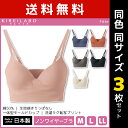 送料無料 同色3枚セット KIREILABO キレイラボ Fitte フィッテ ノンワイヤーブラジャー 日本製 グンゼ GUNZE | 女性 下着 レディース レディス ブラジャー ブラ ワイヤーなし ノンワイヤーブラ インナーウェア アンダーウェア ワイヤレス ワイヤレスブラ ノンワイヤー