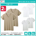 【クーポン10%OFF】YG ワイジー DRY&DEO VネックTシャツ 2枚組 半袖V首 グンゼ GUNZE | メンズ 男性 紳士 tシャツ Vネック V首 半袖 半袖tシャツ 白T 白tシャツ 白ティーシャツ 下着 肌着 男性下着 メンズティシャツ 紳士肌着 白シャツ 白 インナーシャツ メンズインナーシャ(4)