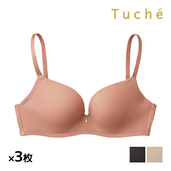 トゥシェ　ランジェリー 送料無料 同色3枚セット Tuche トゥシェ mochibra ワイヤレスブラジャー グンゼ GUNZE | ノンワイヤーブラジャー ブラジャー ブラ ノンワイヤーブラ ワイヤレスブラ シンプル 低反発 可愛い かわいい おしゃれ ひびきにくい ワイヤレス ノンワイヤー 苦しくない 響きにくい