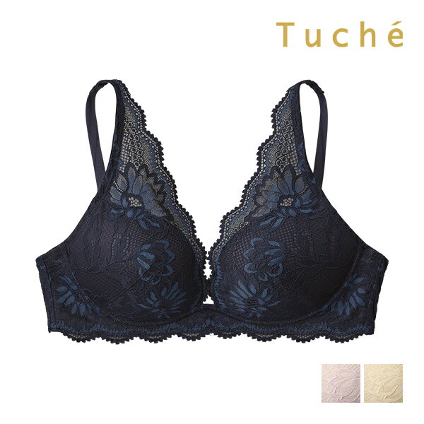 トゥシェ　ランジェリー Tuche トゥシェ Sweet Make Bra ワイヤレスブラジャー グンゼ GUNZE | ノンワイヤーブラジャー ブラジャー ブラ ノンワイヤーブラ ワイヤレスブラ 可愛い セクシー かわいい レース おしゃれ ワイヤレス ノンワイヤー 盛れるブラ 盛る 盛り 盛りブラ 谷間 下着 インナー 女性