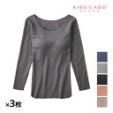 送料無料 同色3枚セット KIREILABO キレイラボ Fitte フィッテ WARM 8分袖ブラインナー グンゼ GUNZE | あったか あったかインナー...