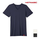 【5日限定エントリーで最大100%ポイントバック】HOTMAGIC ホットマジック やみつき柔らか VネックTシャツ グンゼ GUNZE 日本製 防寒 ヒートテ...