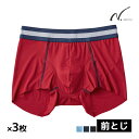 【クーポン10%OFF】送料無料 同色3枚セット NEXTYLE 機能ボトム 尿じみ対応 ボクサーブリーフ 前とじ パンツ グンゼ GUNZE | 尿漏れパンツ...