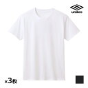 送料無料 同色3枚セット umbro アンブロ クルーネックTシャツ 半袖丸首 グンゼ GUNZE | トップス 半袖 半袖tシャツ スポーツウェア tシャツ ...