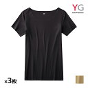 送料無料 同色3枚セット YG ワイジー in.T CUT OFF Tシャツ専用インナー クルーネックTシャツ インナー 汗取り付 グンゼ GUNZE | 脇汗...