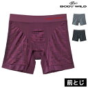 【クーポン10%OFF】BODYWILD ボディワイルド e-BOXER セミロングボクサー 前とじ パンツ グンゼ GUNZE ボクサーパンツ ボディーワイル...