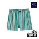 【11日までエントリーで最大100%ポイントバック】送料無料 同色3枚セット POLO ポロ トランクス 前あき グンゼ GUNZE | メンズ 紳士 男性 イ...