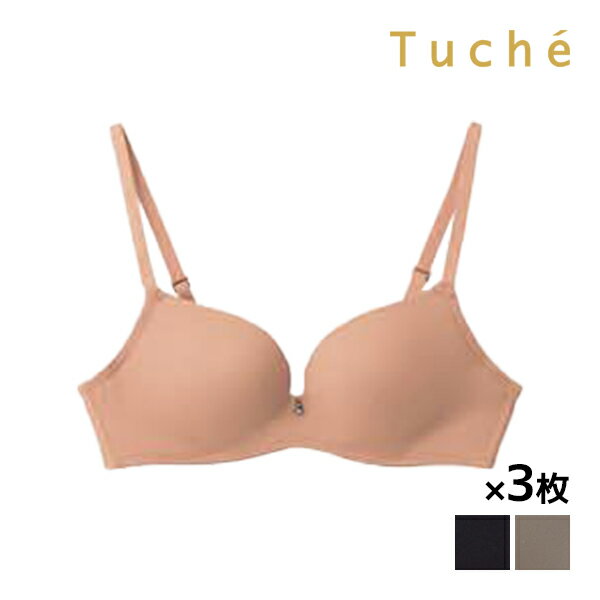 トゥシェ　ランジェリー 送料無料 同色3枚セット Tuche トゥシェ mochibra ワイヤレスブラジャー ブラ ブラジャー グンゼ GUNZE | 女性 婦人 レディース レディス ワイヤレス ワイヤレスブラ ノンワイヤー ノンワイヤーブラ 下着 インナー 可愛い セクシー かわいい 無地 シンプル 低反発カップ