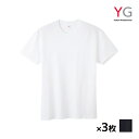 【クーポン10%OFF】送料無料 同色3枚セット YG ワイジー コットン 超速吸水 クルーネックTシャツ 天竺 綿100% インナー グンゼ GUNZE | ...