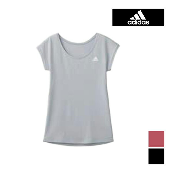 adidas アディダス フレンチスリーブ インナー グンゼ GUNZE | シャツ 半袖 半袖シャツ tシャツ スポーツ インナーシャツ フレンチ袖 インナーウェア インナーウエア アンダーウェア ブランド 綿混 トップス ジム ウェア 速乾 小さい 小さいサイズ 女性 下着 婦人 レディース