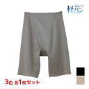 【クーポン10%OFF】3色1枚ずつ 送料無料3枚セット 軽パン ロングパンツ ガードル パンツ グンゼ GUNZE | ロングガードル ソフトガードル ガードルパンツ ガードルショーツ 一枚ばき 補正下着 ぽっこりお腹 補正ガードル 補正ショーツ 補正 補整 ロング パンツ ショーツ 一枚(4)