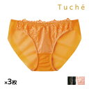 【クーポン10%OFF】送料無料 同色3枚セット Tuche トゥシェ 透明感ブラ ハーフショーツ ペアショーツ グンゼ GUNZE | パンツ ショーツ パン...