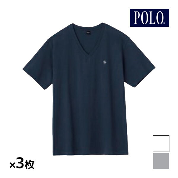 同色3枚セット POLO ポロ VネックTシャツ 半袖V首 インナー Tシャツ グンゼ GUNZE送料無料同色3枚セット POLO ポロ VネックTシャツ 半袖V首 インナー Tシャツ グンゼ GUNZE 通販 まとめ買い セット同色同サイズのセット販売となります。 【注・お届けについて】送料無料対象地域は【沖縄県以外】となります。沖縄県は追加送料が発生いたします。ご了承くださいませ。【商品情報】●商品管理番号：PBM315-SET●商品説明“BRITHISH COUNTRY SPIRIT”をコンセプトにした「POLO」のVネックTシャツ。本体綿100%でやさしい着心地です。●商品特性：V首・天竺・抗菌防臭加工●素材：【本体】綿100％　【首テープ部】(ホワイト・ネービーブルー)綿70％・ポリエステル30％・(グレーモク)綿80％・ポリエステル20％●サイズ：【M】【L】【LL】●メーカー：GUNZE（グンゼ）※実際の商品と画面上の色は異なる場合がありますので、ご了承ください。※サイズ表はこちら●男性下着・紳士肌着・メンズインナーメーカー希望小売価格はメーカーカタログに基づいて掲載しています●ラッピング無料（詳しくはこちら）　誕生日プレゼント・バースデープレゼント・クリスマスプレゼント　バレンタインデー・ホワイトデー・各種記念日・各種お祝い・父の日　母の日・敬老の日・彼氏や彼女への贈り物・ギフトや贈答品など　簡易的な包装紙のみになりますが対応致します。【はこぽす対応商品】【コンビニ受取対応商品】【楽天BOX受取対象商品】　「カッコよくて気持ちいい」がコンセプト♪ 　「着心地を感じる」インナーです♪ 　3つの「気持ちいい」が着心地のヒミツ♪ 　アウトドアなデザインのオシャレインナー♪