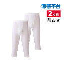 【クーポン10%OFF】涼感平台 吸汗速乾 冷感天竺 半ズボン下 前あき インナー 2枚組 グンゼ GUNZE | メンズ 男性 紳士 男性肌着 涼感 涼しい ...