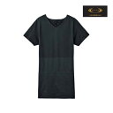 RIZAP ライザップ メンズ シームレス レギュラー VネックTシャツ グンゼ GUNZE | 男性 紳士 tシャツ 姿勢 インナー vネック 補正インナー ...