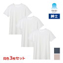 【クーポン10%OFF】送料無料 同色3枚セット アセドロン クルーネックTシャツ 男性 メンズ オールシーズン グンゼ GUNZE| カットソー tシャツ イ...