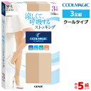 30%OFF 送料無料5組 計15枚 セット COOLMAGIC クールマジック DCY交編 ストッキング 3足入 パンティストッキング パンスト グンゼ GUNZE 涼感|夏 涼しい 夏用 レディース インナー クール 肌着 女性 レディースインナー 冷感 タイツ 黒ストッキング 吸水速乾