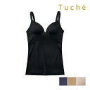 【クーポン10%OFF】Tuche トゥシェ マシュマロボムブラ カップ付キャミソール 女性 グンゼ GUNZE | ブラトップ ブラキャミ 背中あき ブラキャ...