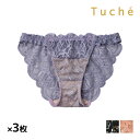 【クーポン10%OFF】送料無料 同色3枚セット Tuche トゥシェ マシュマロボムブラ ハーフショーツ ペアショーツ 女性 グンゼ GUNZE | ショーツ...