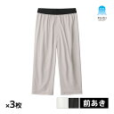 【クーポン10%OFF】送料無料 同色3枚セット COOLMAGIC クールマジック アセドロン 鹿の子 ニーレングス 前あき 男性 メンズ グンゼ GUNZE...