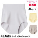 【クーポン10%OFF】KIREILABO キレイラボ 完全無縫製 レギュラーショーツ 3Lサイズ グンゼ GUNZE パンツ | ショーツ 縫い目なし パンテ...