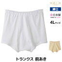 【クーポン10%OFF】快適工房 トランクス 前あき 4Lサイズ 綿100% 日本製 パンツ グンゼ GUNZE | 前開き トランクスパンツ メンズトランクス...