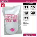 SUPPORT&CLEAN サポート&クリーン 2足組 靴下 グンゼ GUNZE | レディース レディス 女性 婦人 女の子 ソックス くつ下 くつした 女性靴下 婦人靴下 婦人ソックス 子供 サポートソックス レディース靴下 スクール スニーカーソックス 白ソックス キッズ 白靴下 短い 長いめ 白