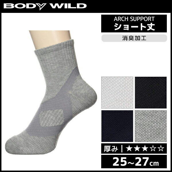 BODYWILD ボディワイルド メンズソックス グンゼ GUNZE くつした くつ下 靴下 | メンズ 男性 紳士 ソックス メンズ靴下 紳士用靴下 紳士靴下 紳士ソックス メンズくつ下 スポーツソックス スポーツ アーチサポートソックス アーチサポート スニーカー スニーカーソックス