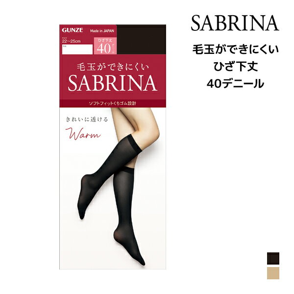 SABRINA サブリナ ウォームタイツ きれいに透ける 40デニール ひざ下丈 タイツ グンゼ GUNZE 膝下タイツ 膝下 ひざ下 あったか あったかタイツ 暖かい 防寒 ショートストッキング 透け 肌色 黒 ストッキング 靴下 ソックス ショート 結婚式 おしゃれ 冠婚葬祭 オフィス 女性