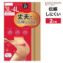 【クーポン10%OFF】大きいサイズ 丈夫で伝線しにくい 2足組 3L-4Lサイズ パンスト ストッキング 関東ナイロン | パンティストッキング 3l 4l ...