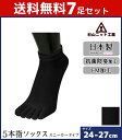 【25日限定エントリーで最大100%ポイントバック】【送料無料7足セット】【杉山ニット工業】【EMソックス】【スニーカーイン】メンズソックス(5本指)【日本製】...