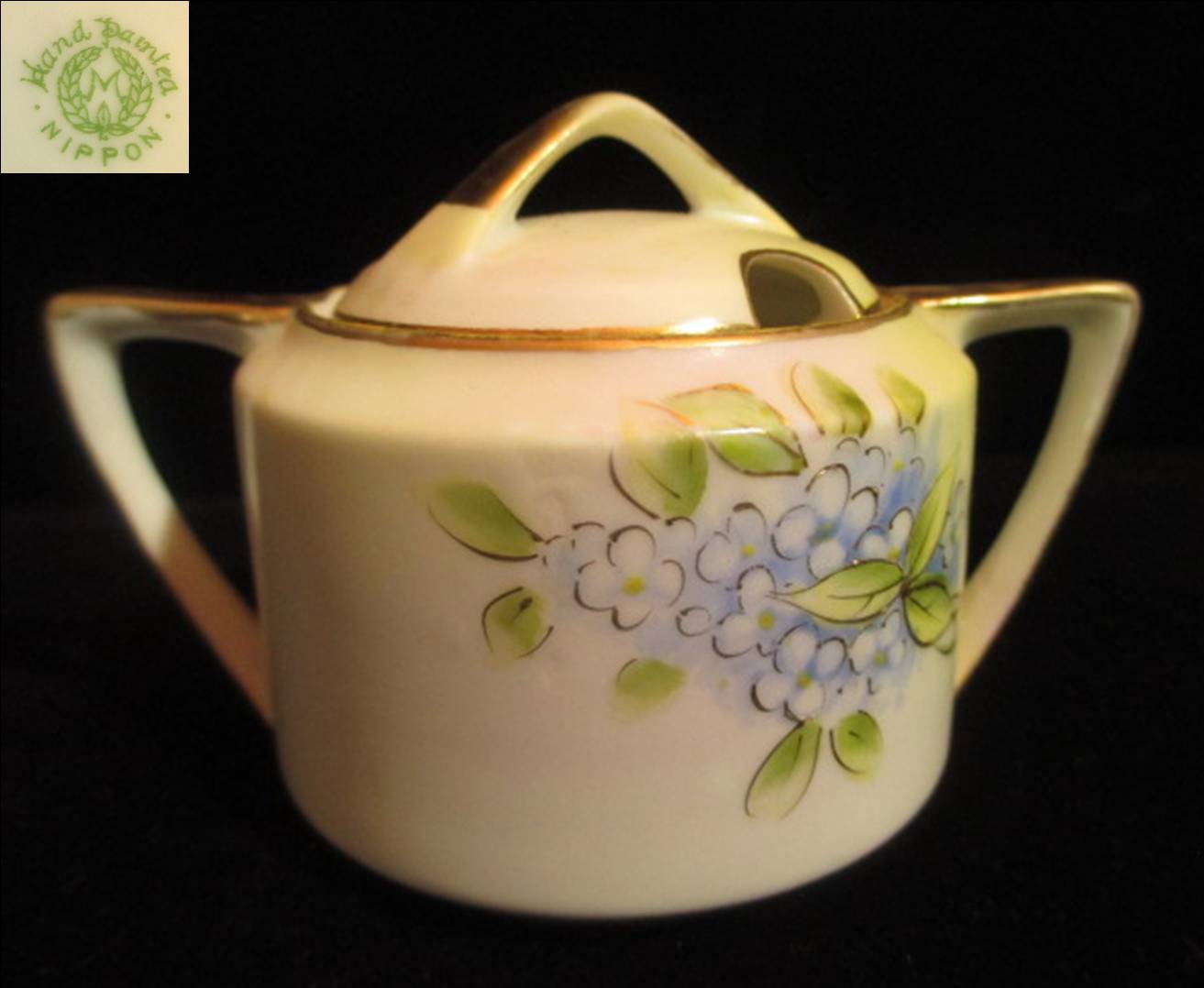 【明治アンティーク】 オールドノリタケシュガーポット